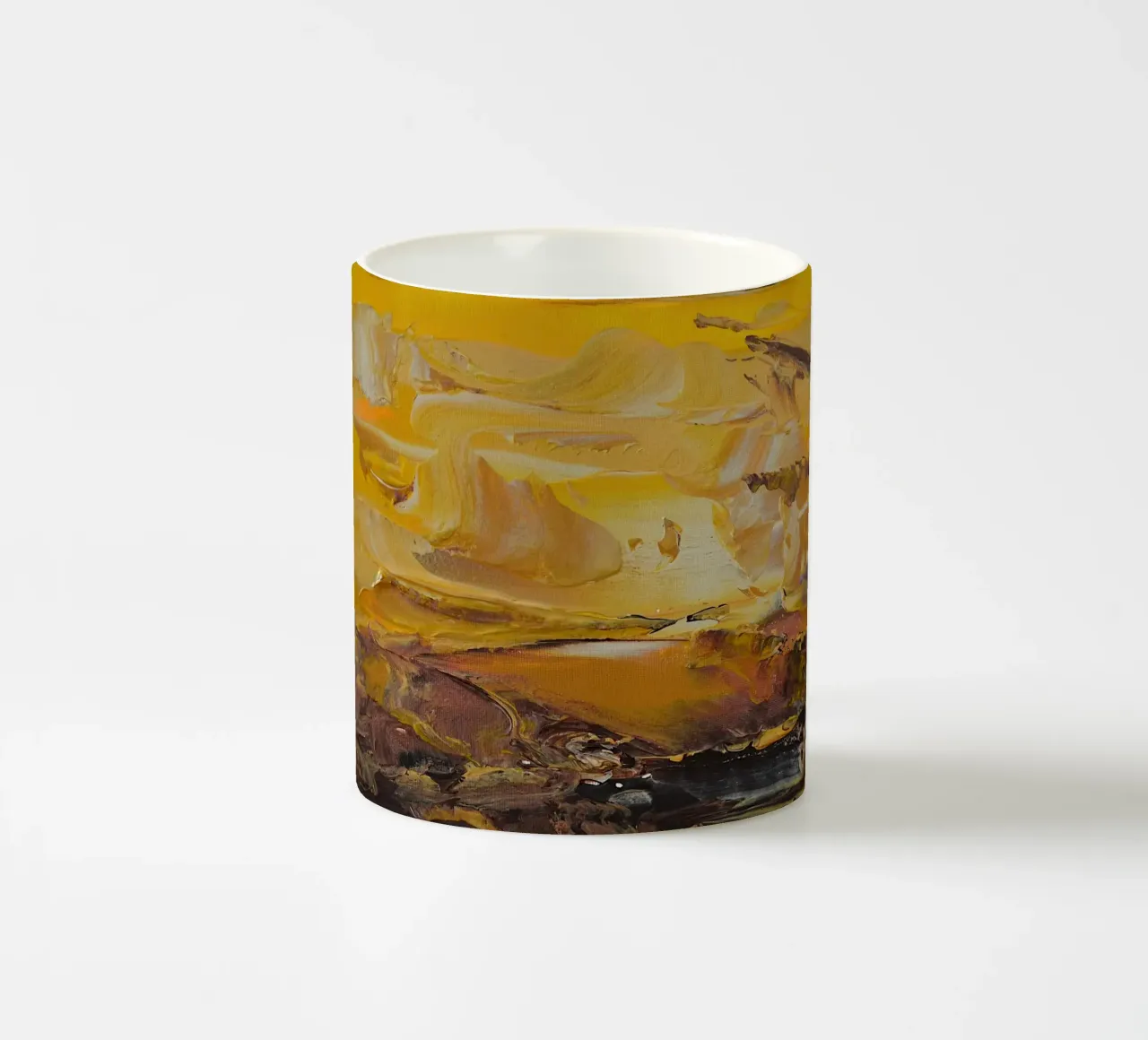 PAESAGGIO ASTRATTO. tazza in ceramica da Thierry Vobmann Abstract painting