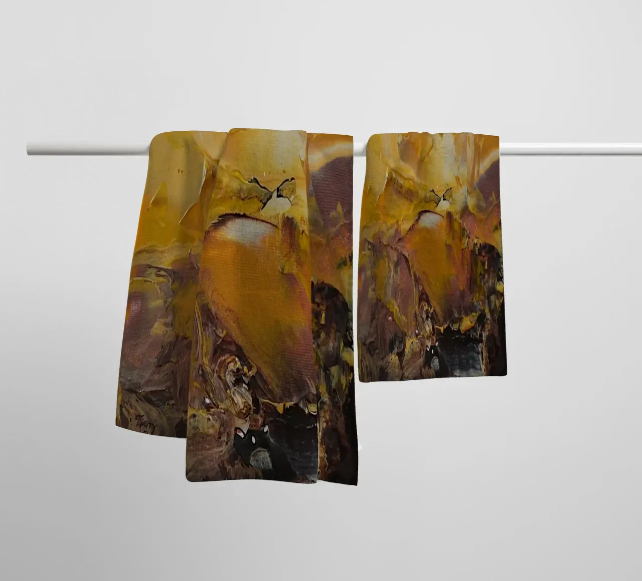 PAESAGGIO ASTRATTO. asciugamano da bagno da Thierry Vobmann Abstract painting