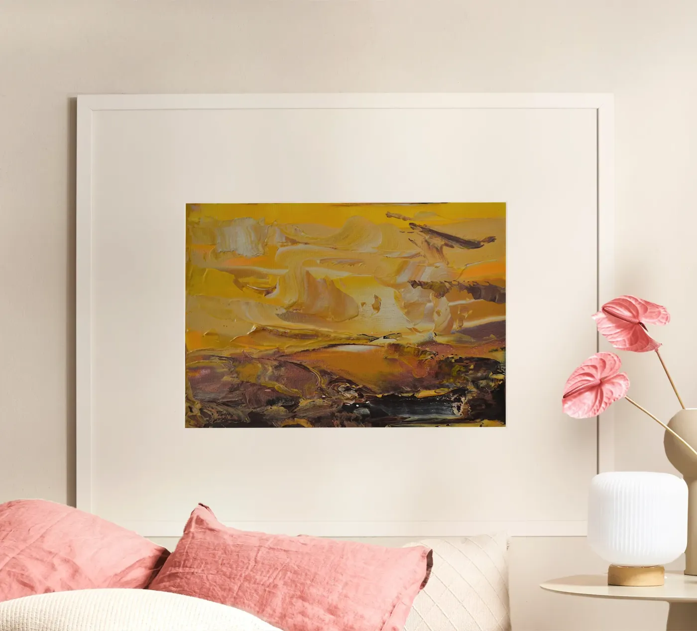 ABSTRACT LANDSCAPE. poster by Thierry Vobmann Abstract painting