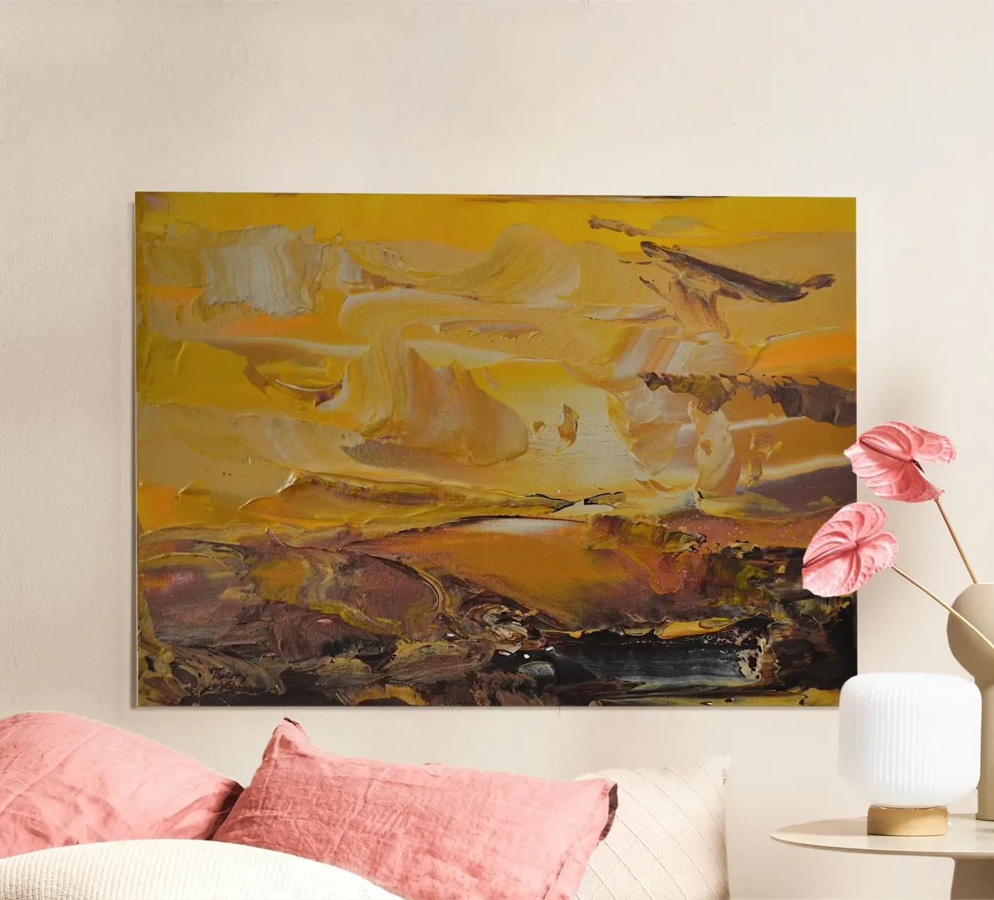 ABSTRACT LANDSCAPE. poster by Thierry Vobmann Abstract painting