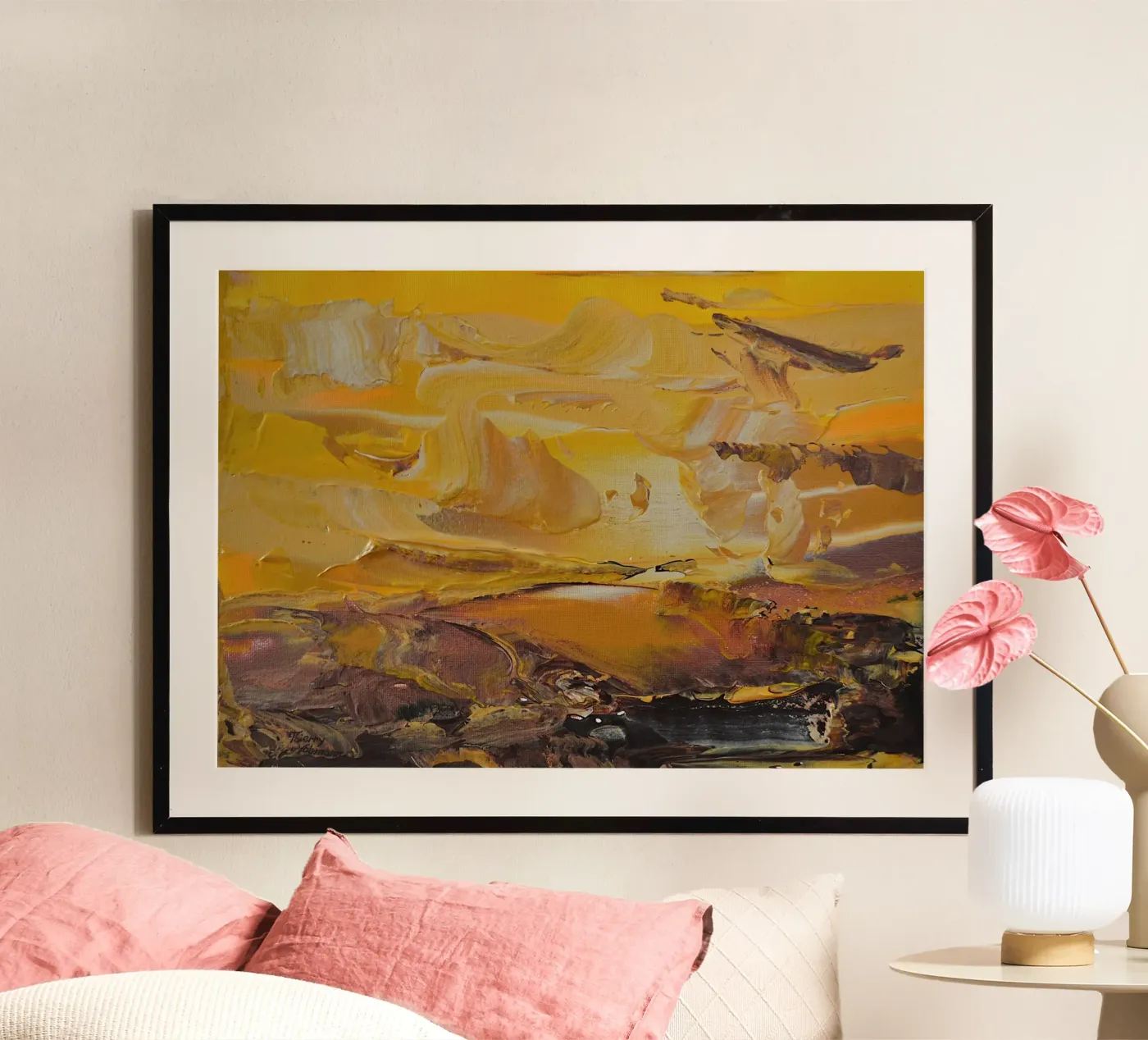 ABSTRACT LANDSCAPE. poster by Thierry Vobmann Abstract painting