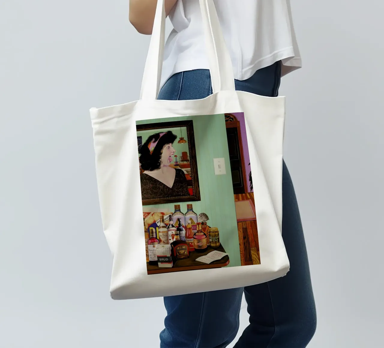 (what makes) today's homes (so different, so appealing) borsa in juta da Doug Smock