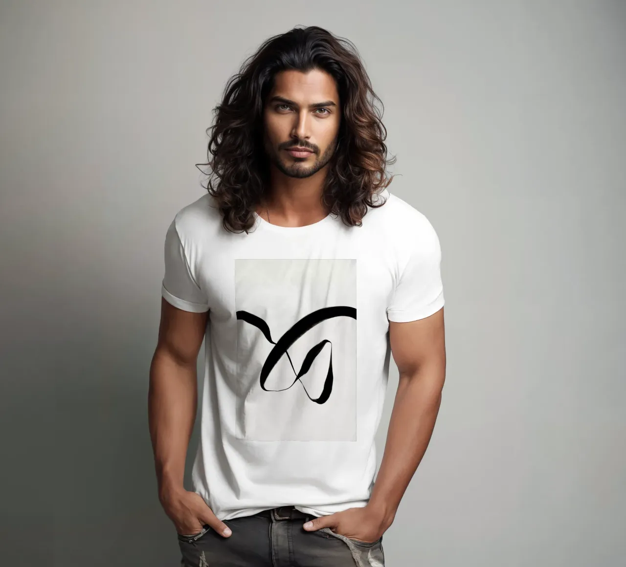 Black Strokes No 9 t-shirt da treechild