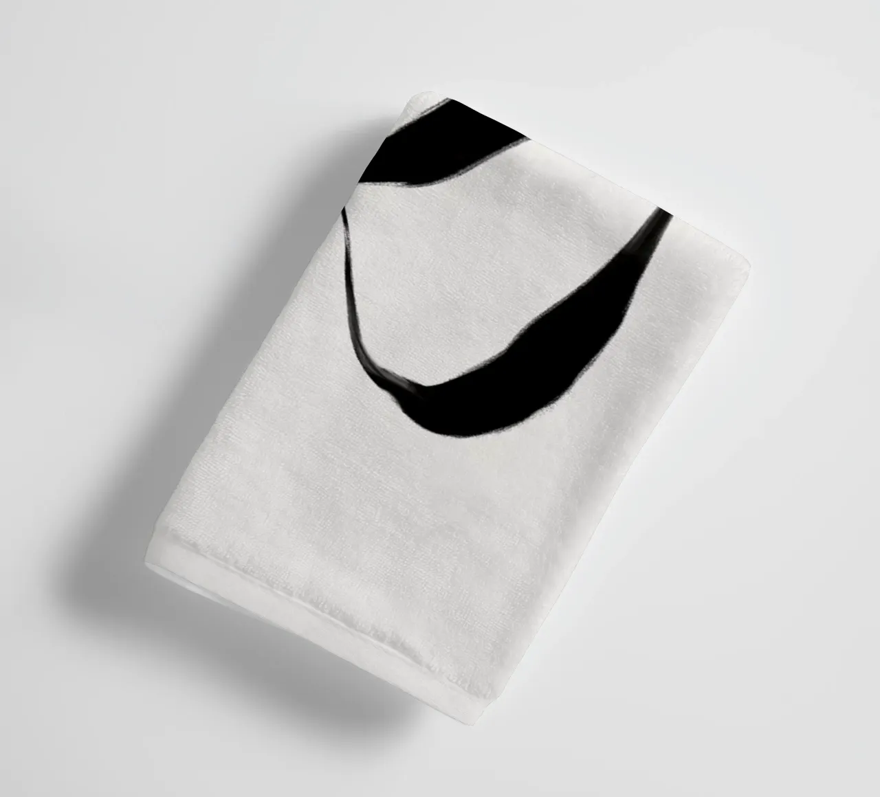 Black Strokes No 9 asciugamano da bagno da treechild