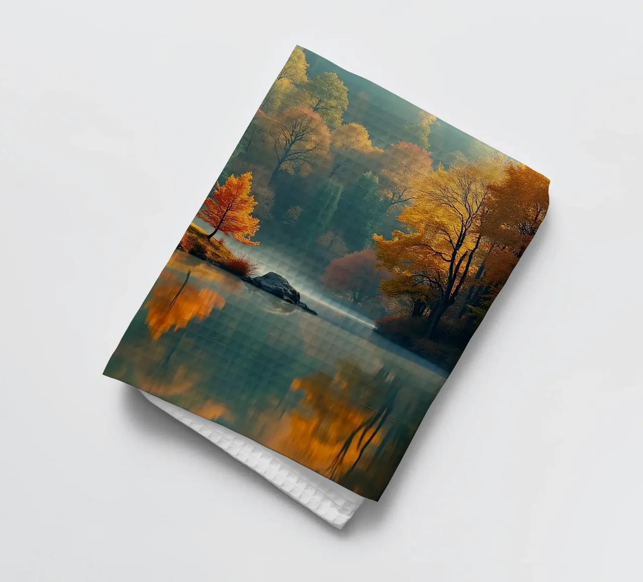 Casa sul lago_autunno_4 canovaccio da cucina da Fantasie & Mystikwelten by LK