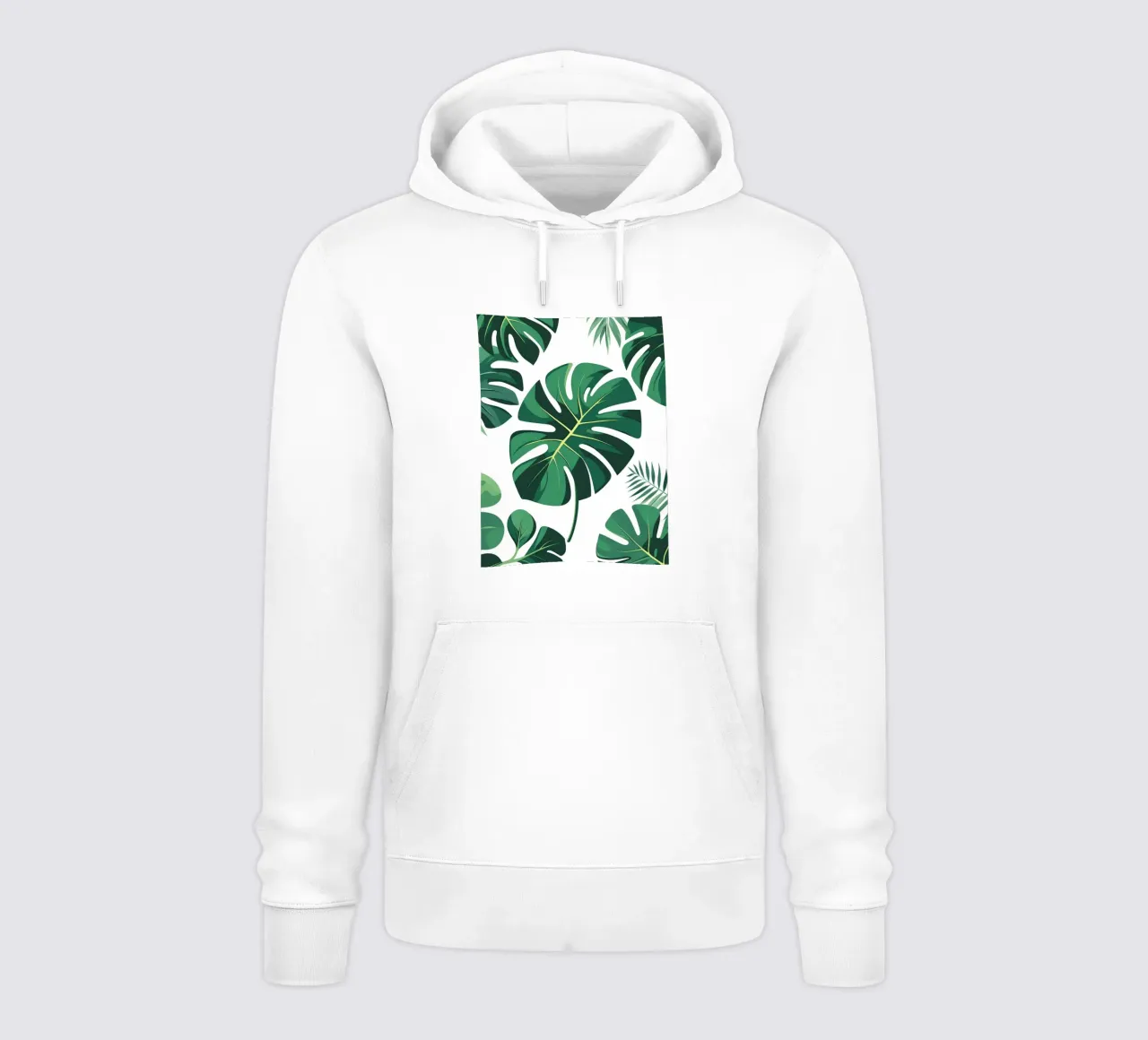 Foglia di Monstera con spaccature felpa con cappuccio da Botanical Gallery