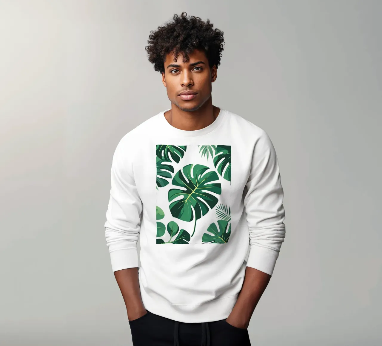 Foglia di Monstera con spaccature felpa da Botanical Gallery
