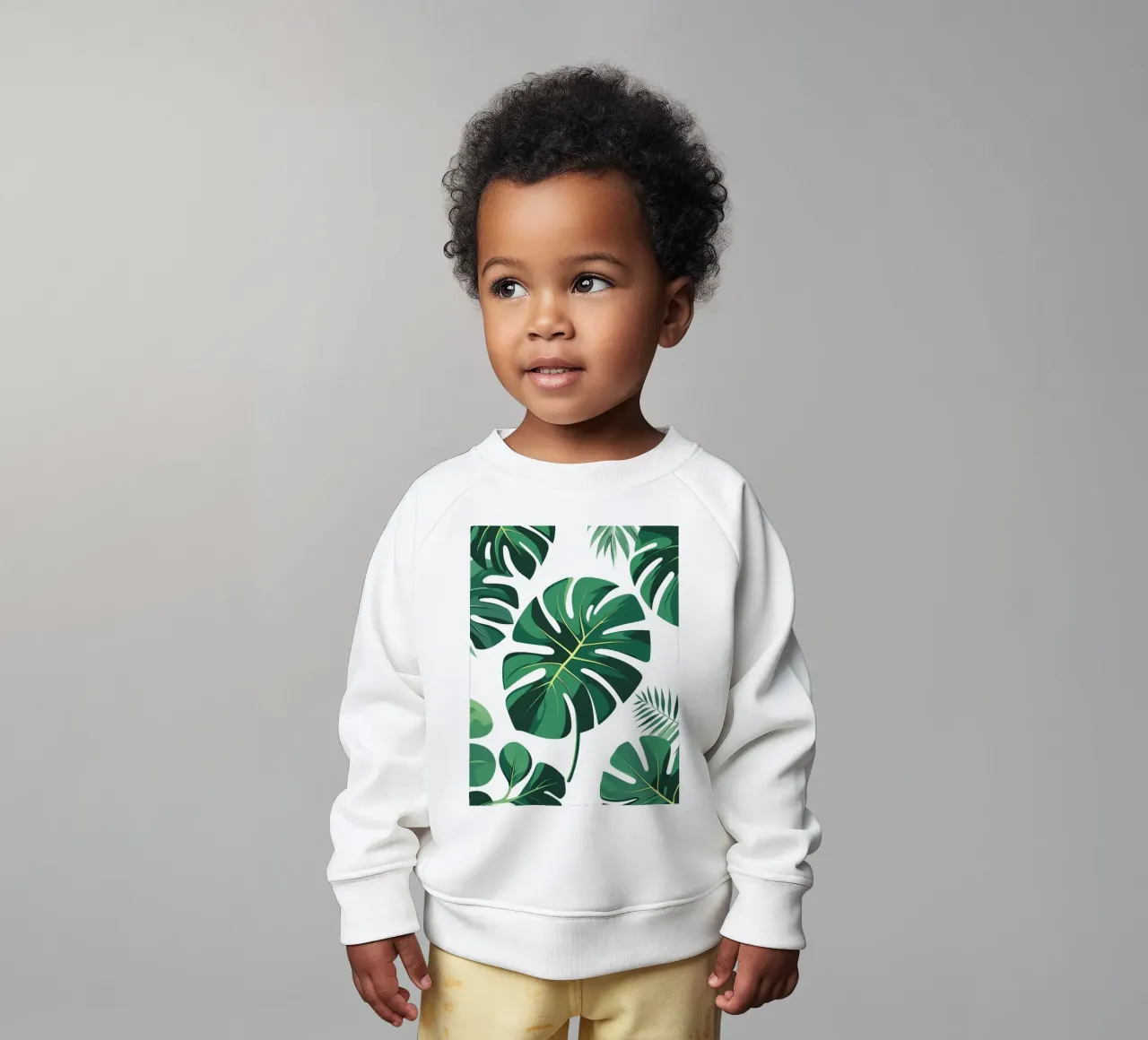 Foglia di Monstera con spaccature felpa neonato da Botanical Gallery