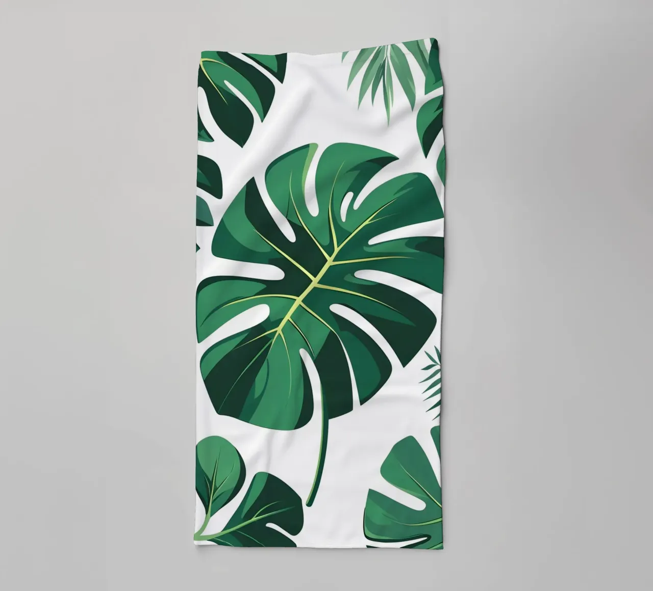 Monstera leaf with splits towel by Botanical Gallery