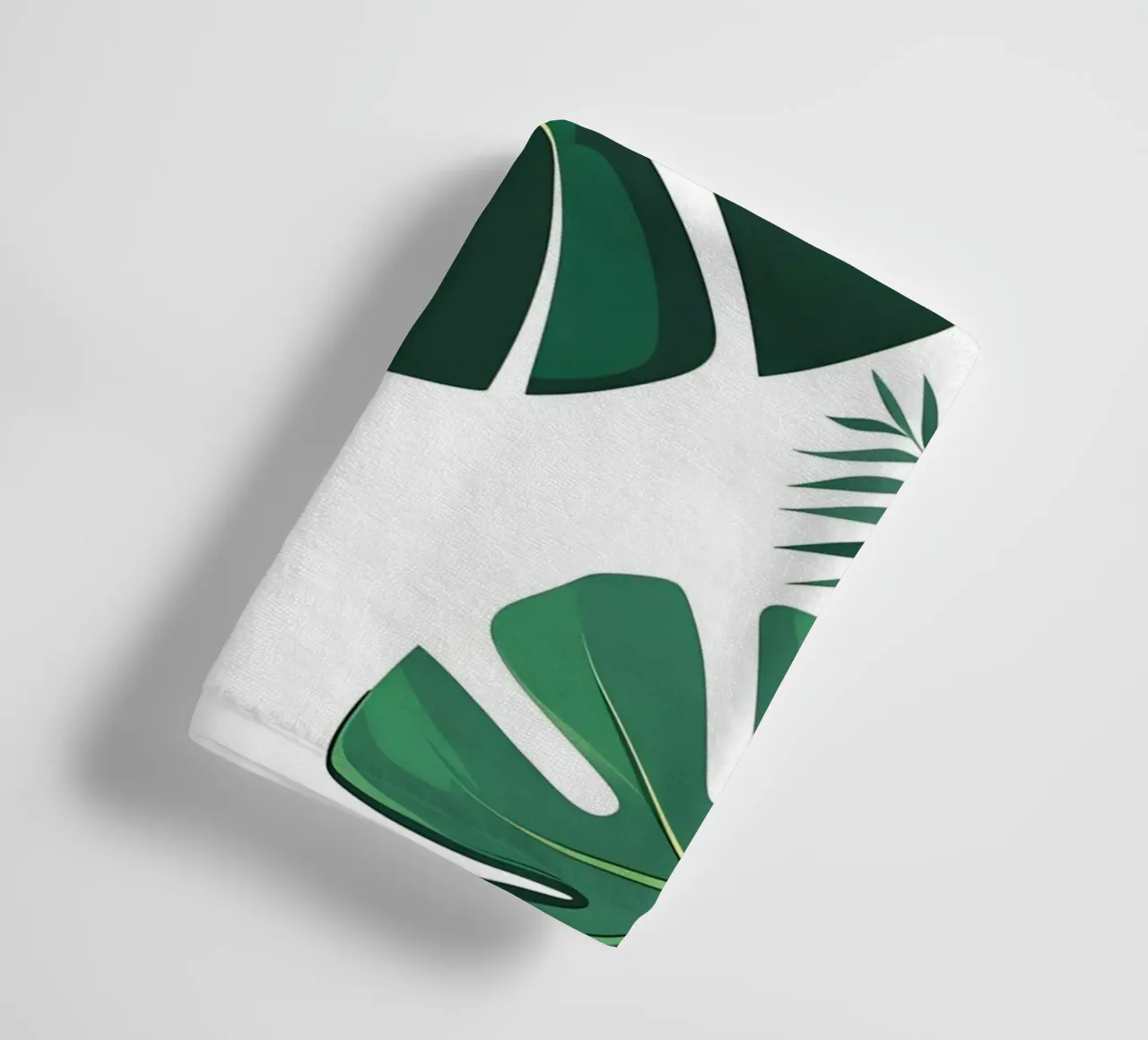 Monstera leaf with splits towel by Botanical Gallery