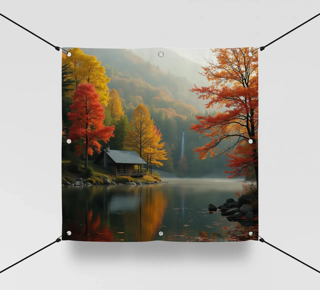 Casa sul lago_autunno_5 telo in pvc da Fantasie & Mystikwelten by LK
