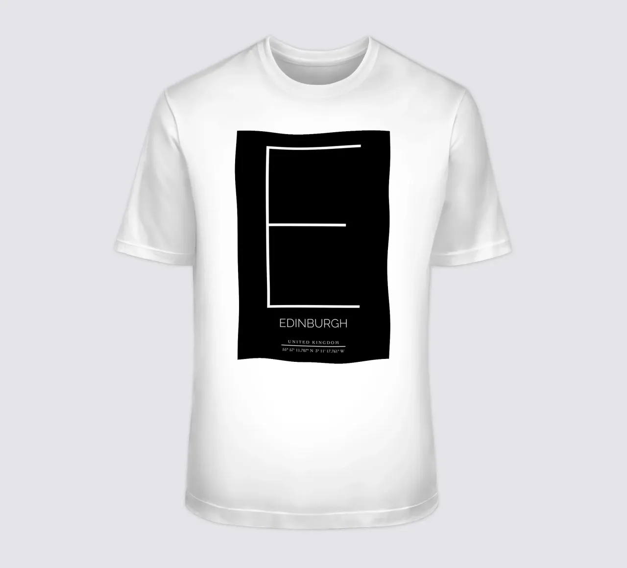 EDINBURGH - black t-shirt by CityLights