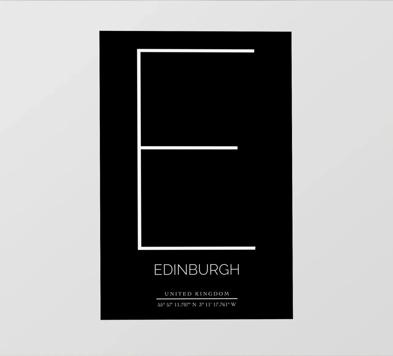 EDINBURGH - black pellicola backlit da CityLights