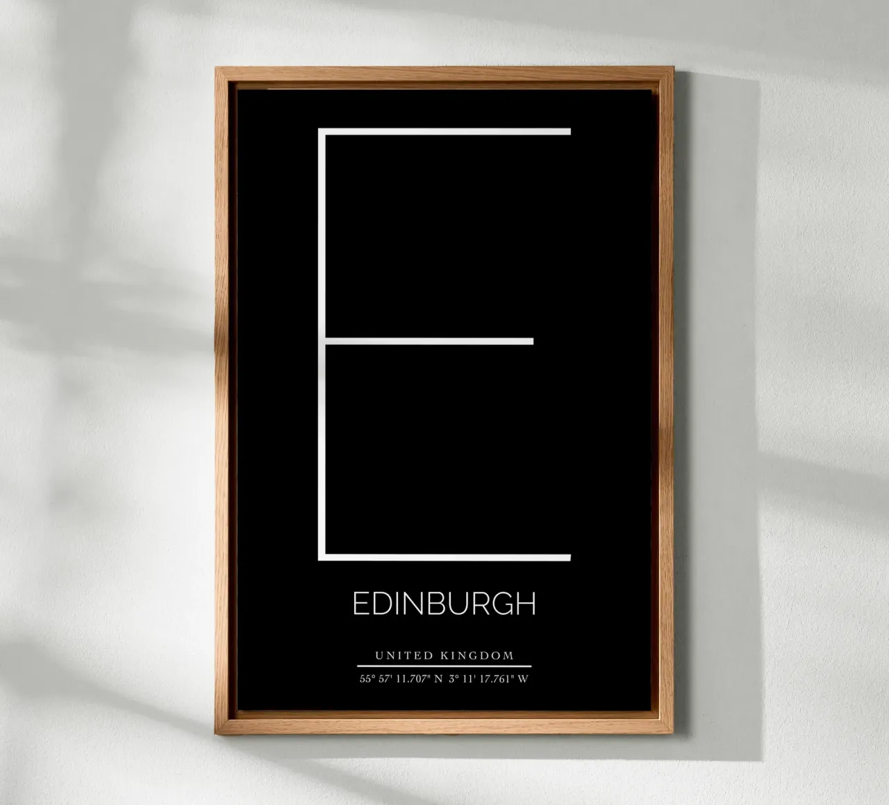 EDINBURGH - black alu-dibond by CityLights