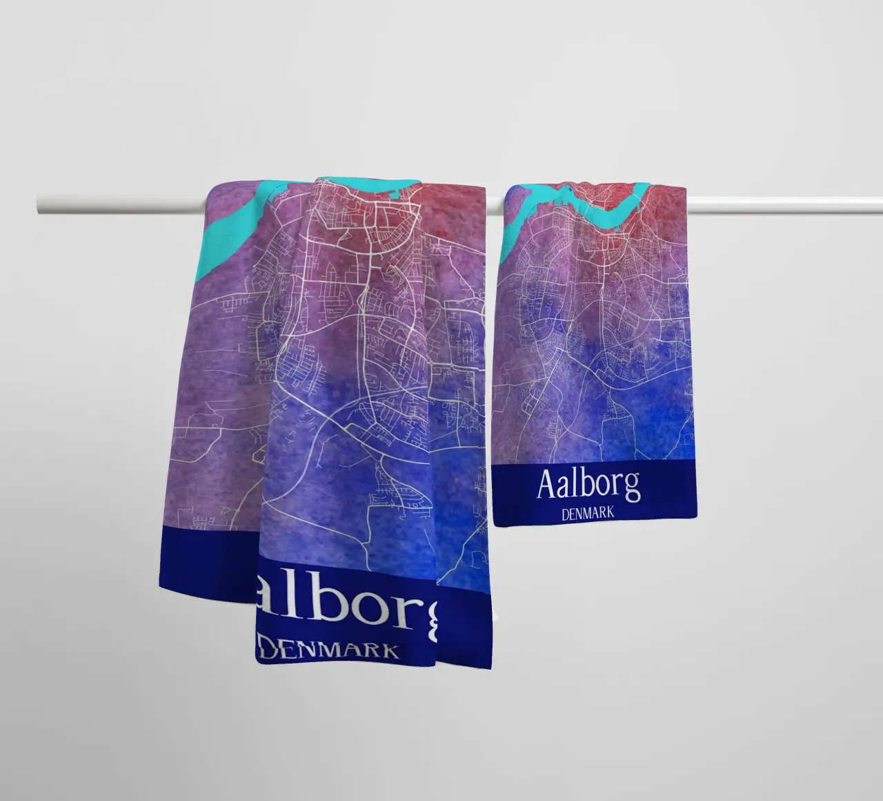 Aalborg DENMARK asciugamano da bagno da WorldPrint