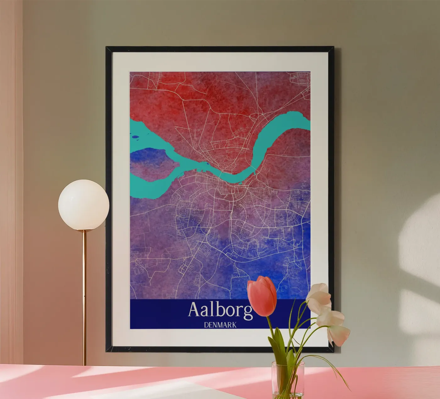 Aalborg DENMARK poster da WorldPrint