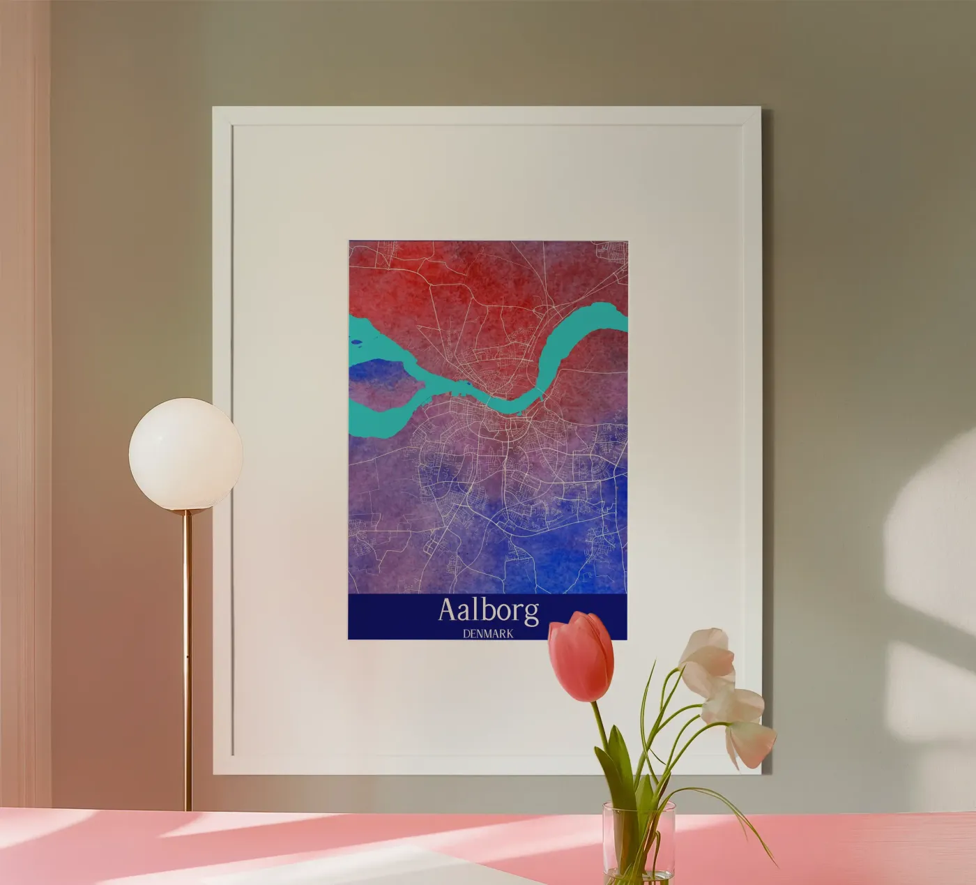 Aalborg DENMARK poster da WorldPrint