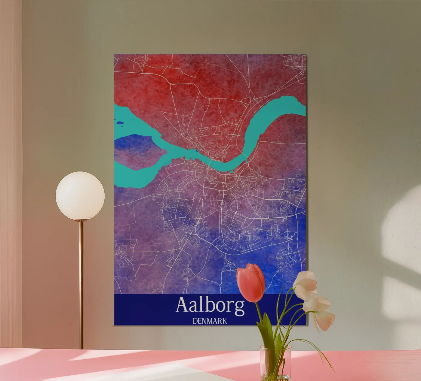 Aalborg DENMARK poster da WorldPrint