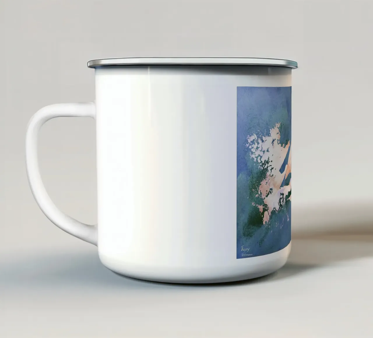IDEAL GIFT 94 invers. tazza in smalto da Thierry Vobmann Abstract painting