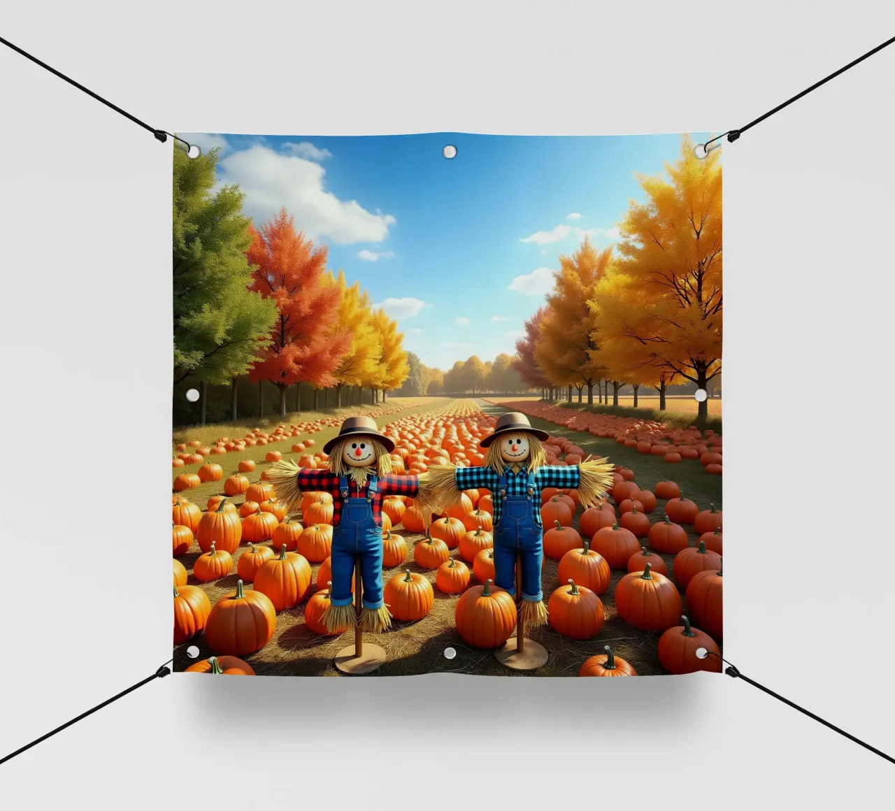 Campo_di_zucca_spaventapasseri_1 telo in pvc da Fantasie & Mystikwelten by LK