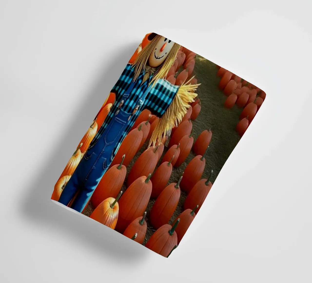 Campo_di_zucca_spaventapasseri_1 asciugamano da bagno da Fantasie & Mystikwelten by LK