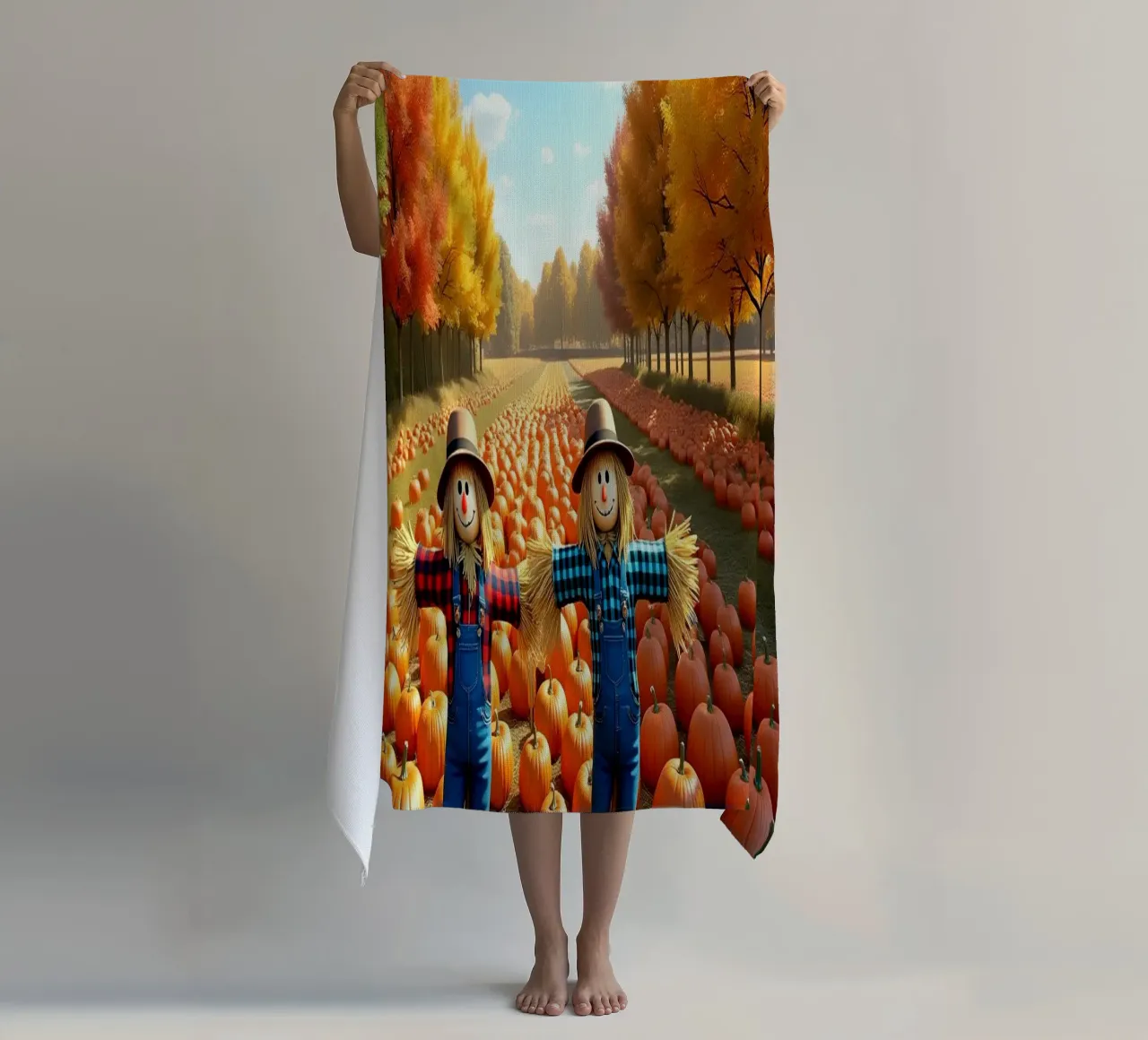 Campo_di_zucca_spaventapasseri_1 telo mare da Fantasie & Mystikwelten by LK