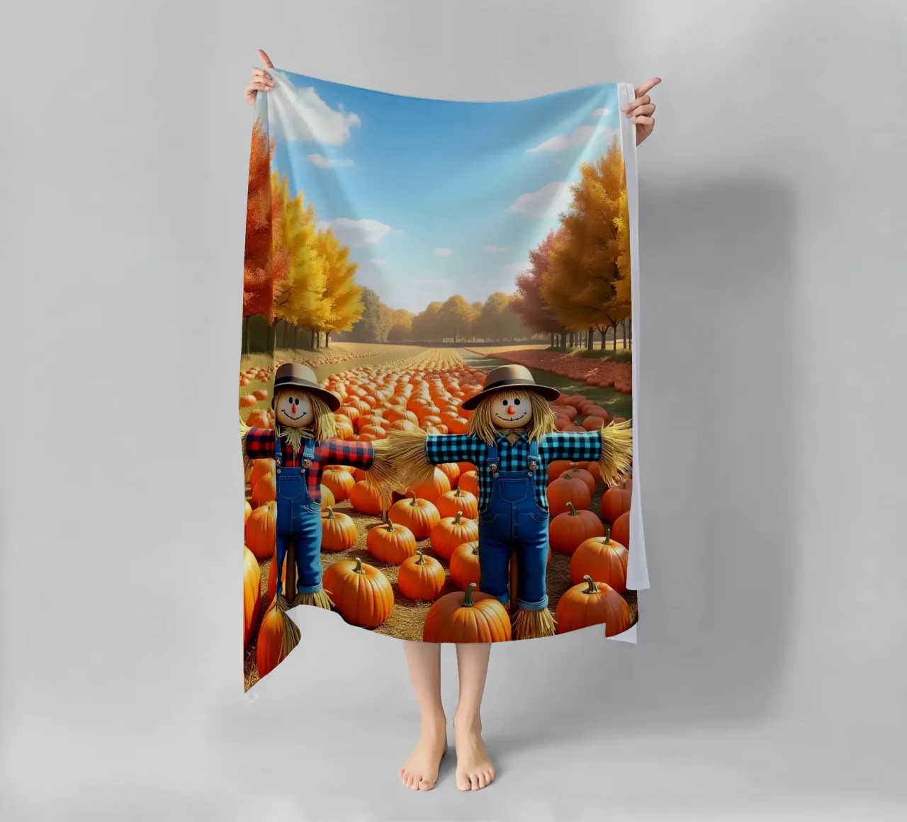 Campo_di_zucca_spaventapasseri_1 telo mare da Fantasie & Mystikwelten by LK