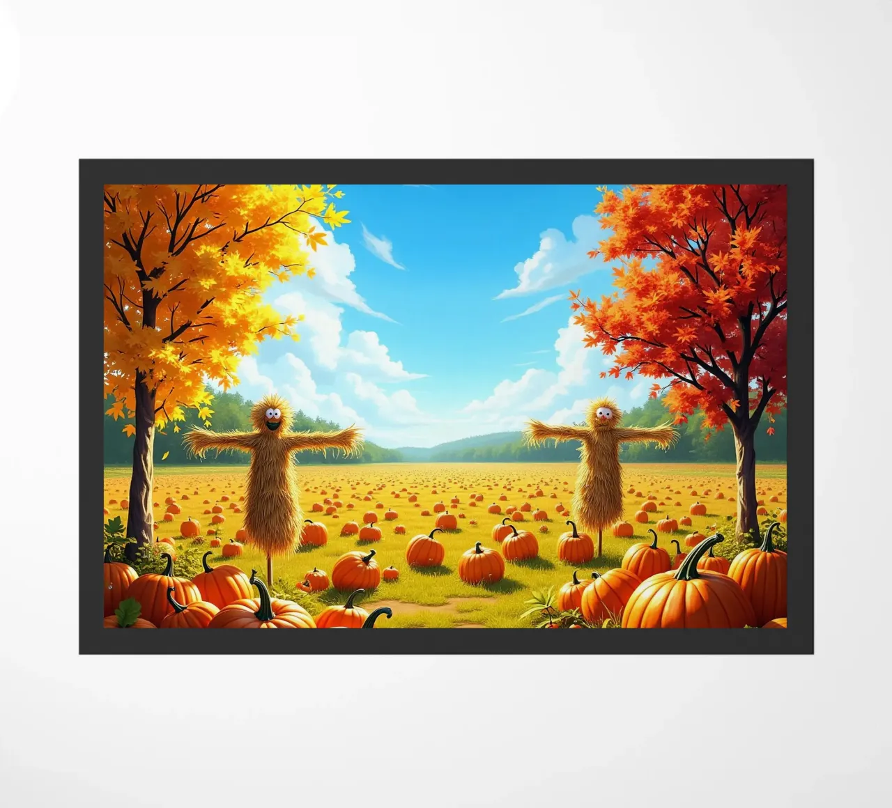 Campo_di_zucca_spaventapasseri_2 zerbino da Fantasie & Mystikwelten by LK