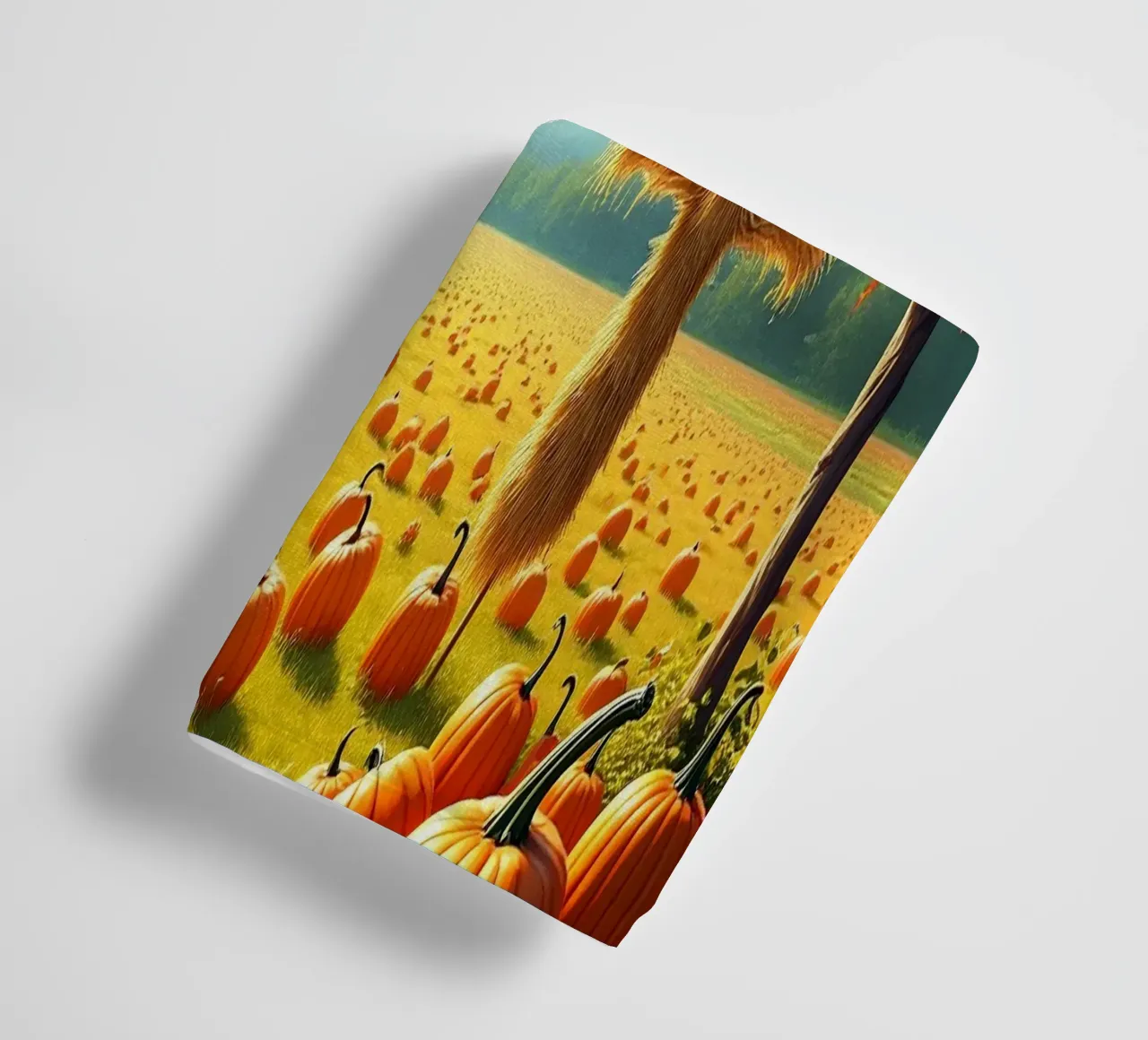 Campo_di_zucca_spaventapasseri_2 asciugamano da bagno da Fantasie & Mystikwelten by LK