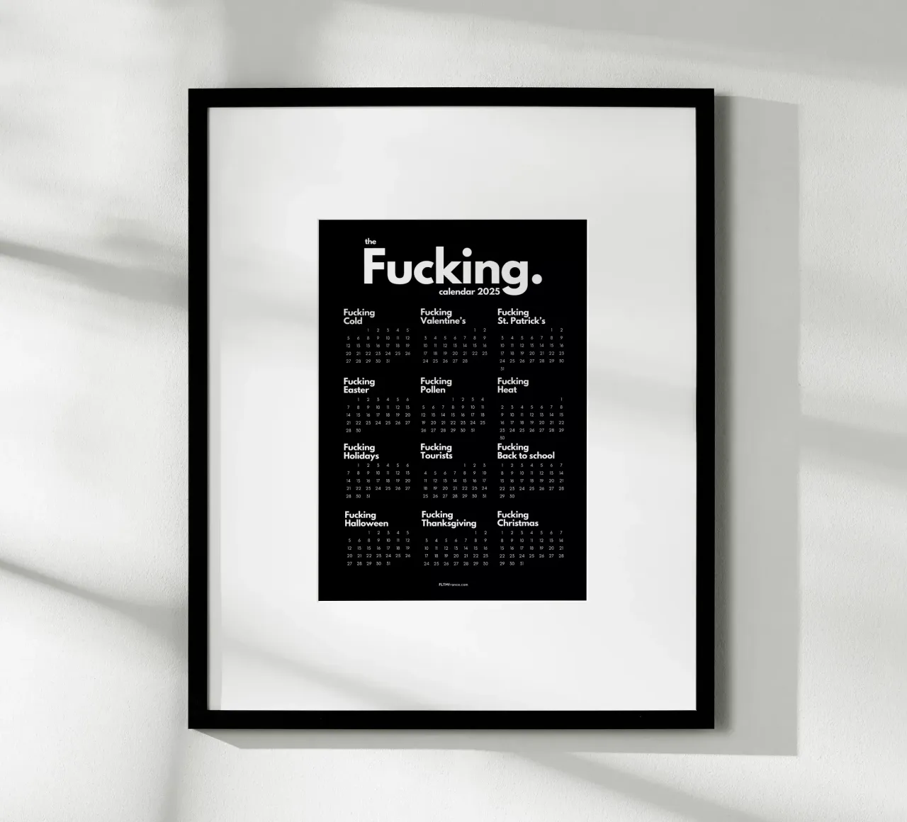 Il fottuto calendario 2025 poster da fltmfrance