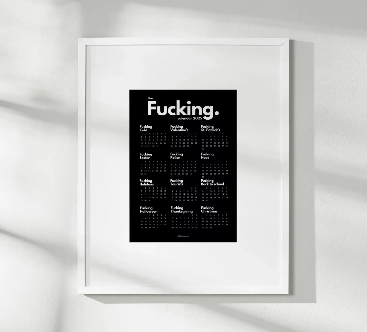 Il fottuto calendario 2025 poster da fltmfrance