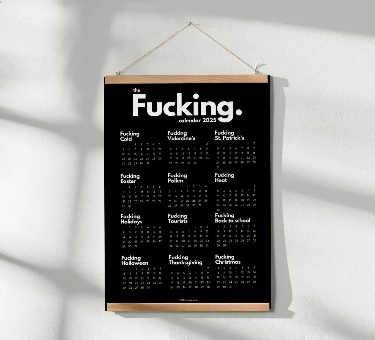 Il fottuto calendario 2025 poster da fltmfrance