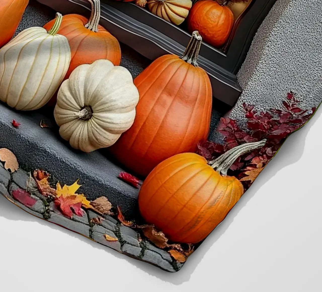Vetrina con zucche_2 coperta in pile da Fantasie & Mystikwelten by LK