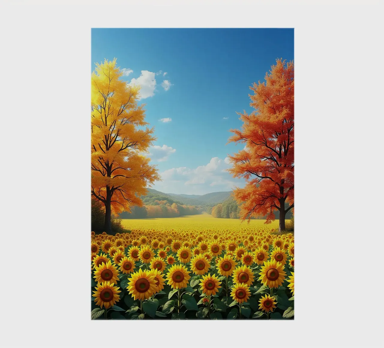 Sunflower field_1 notebook by Fantasie & Mystikwelten by LK