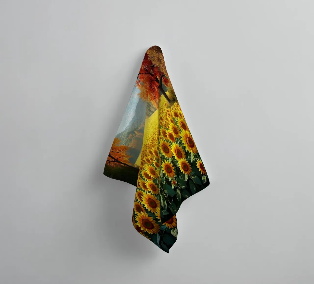 Sunflower field_1 towel by Fantasie & Mystikwelten by LK