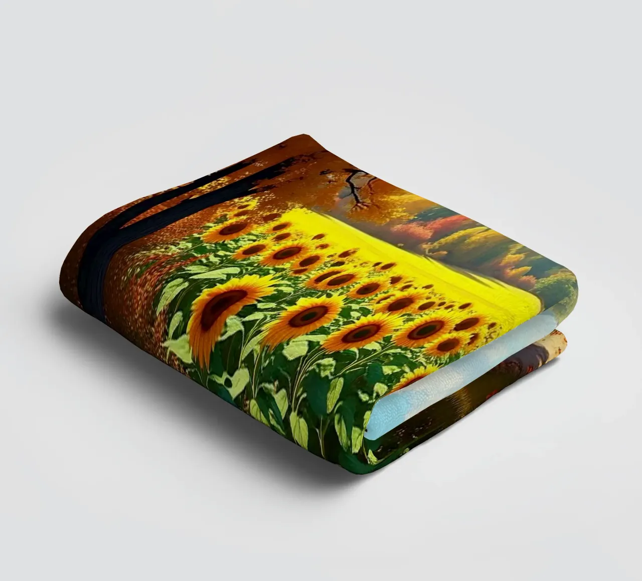 Sunflower field_3 towel by Fantasie & Mystikwelten by LK