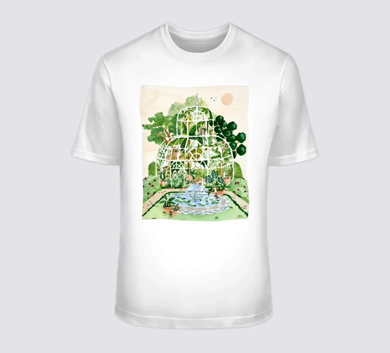 Acquerello botanico a guazzo t-shirt da janna shop