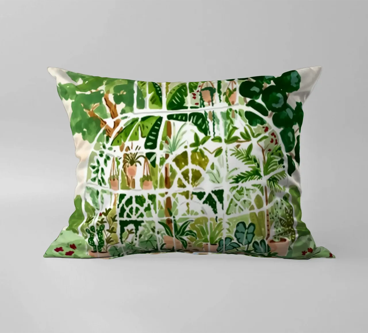 Acquerello botanico a guazzo cuscino da janna shop