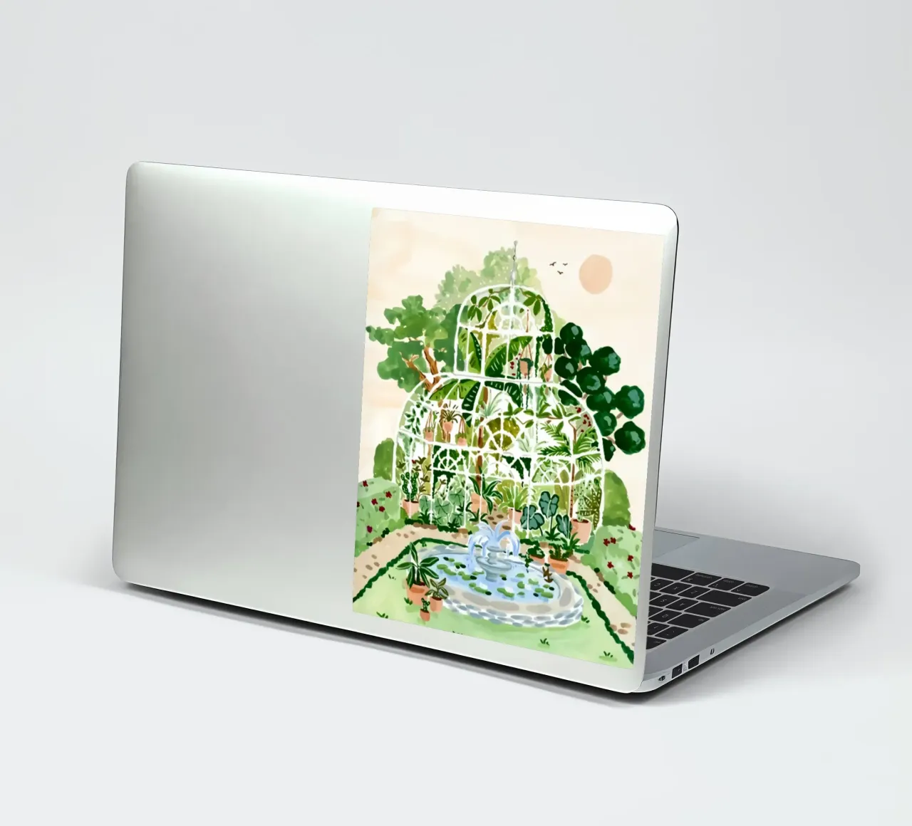 Acquerello botanico a guazzo adesivo da janna shop