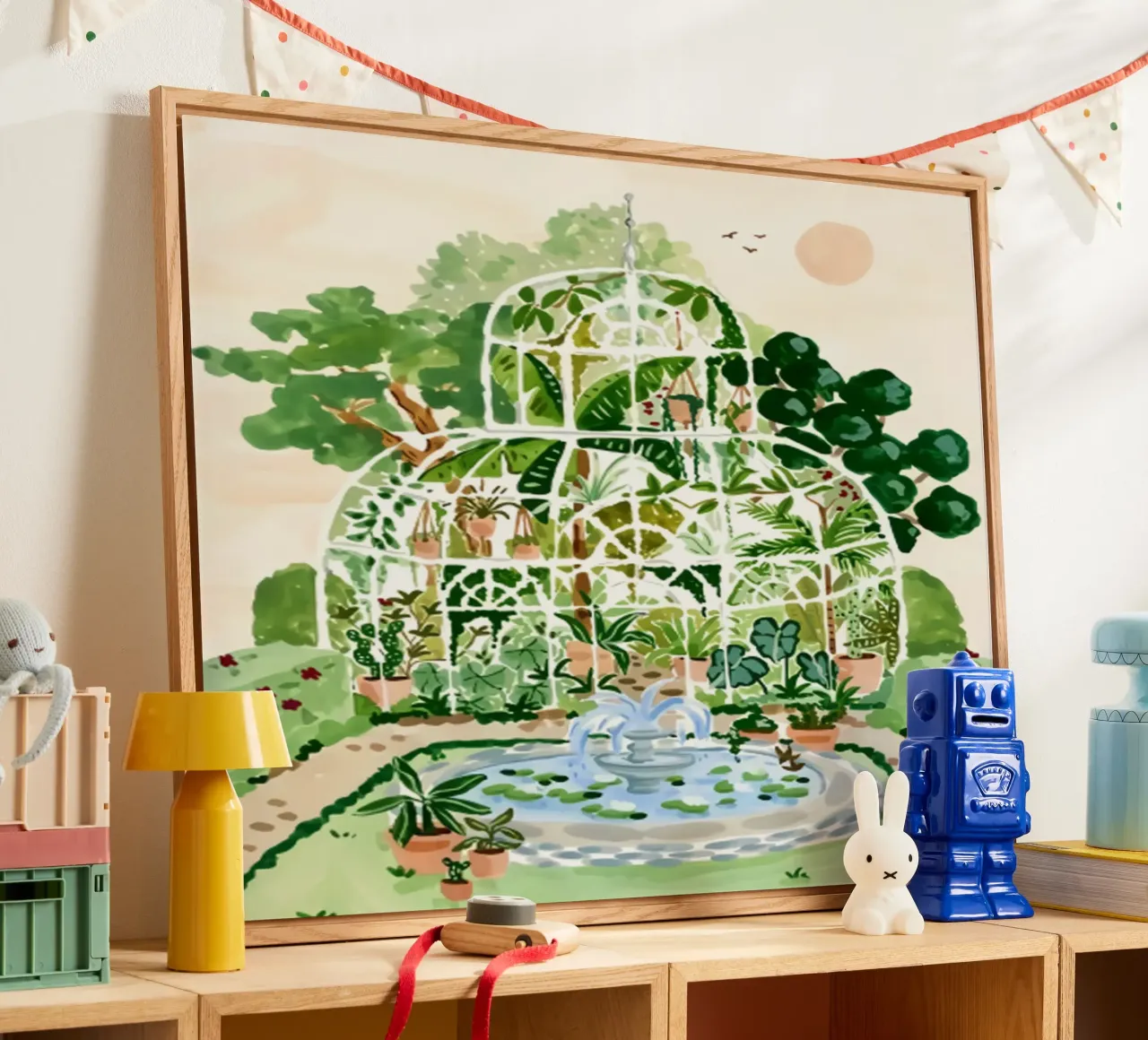 Acquerello botanico a guazzo plexiglass da janna shop