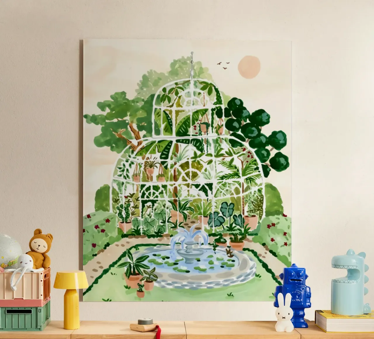 Acquerello botanico a guazzo plexiglass da janna shop