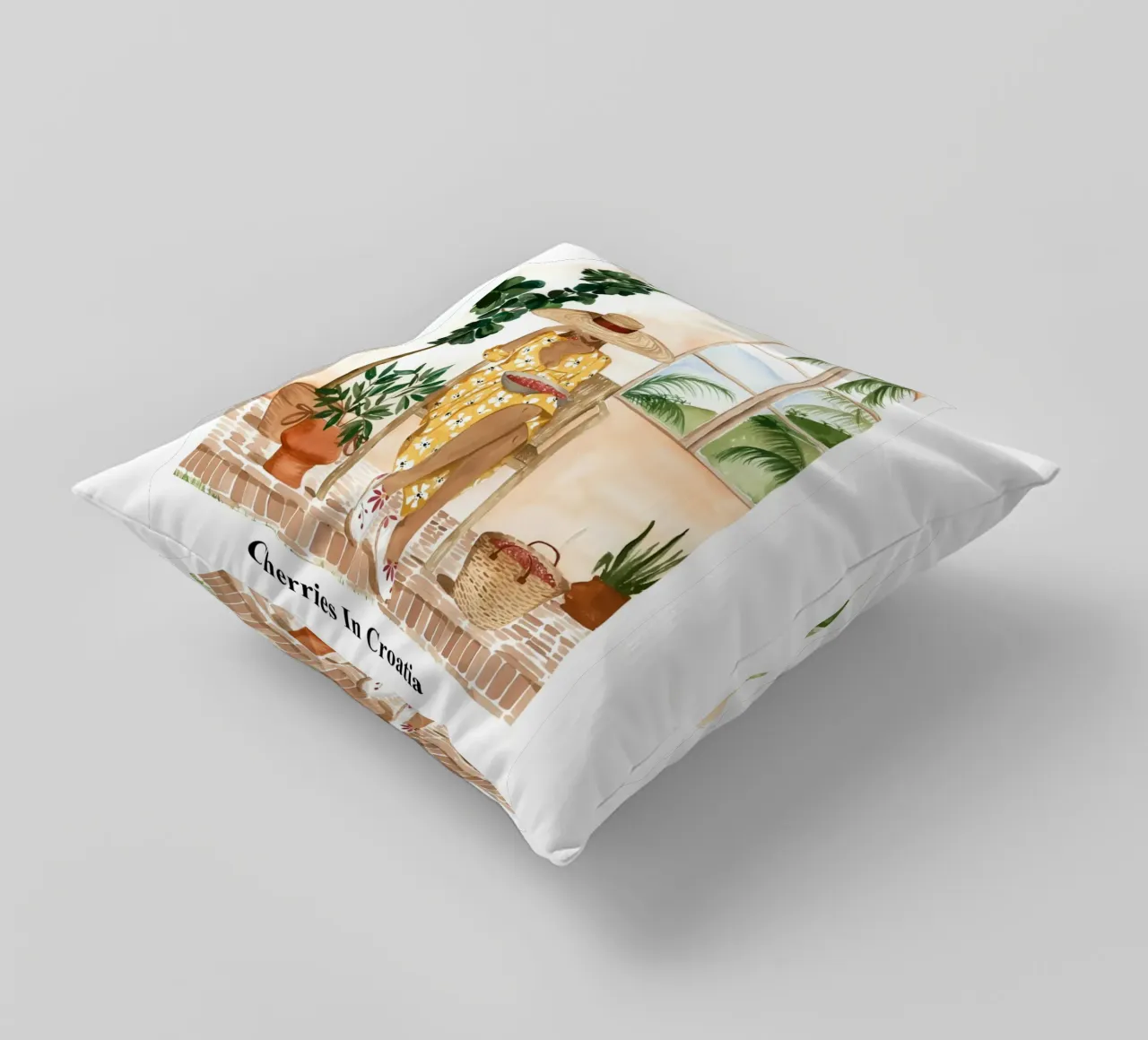 Ciliegie in Croazia cuscino da janna shop