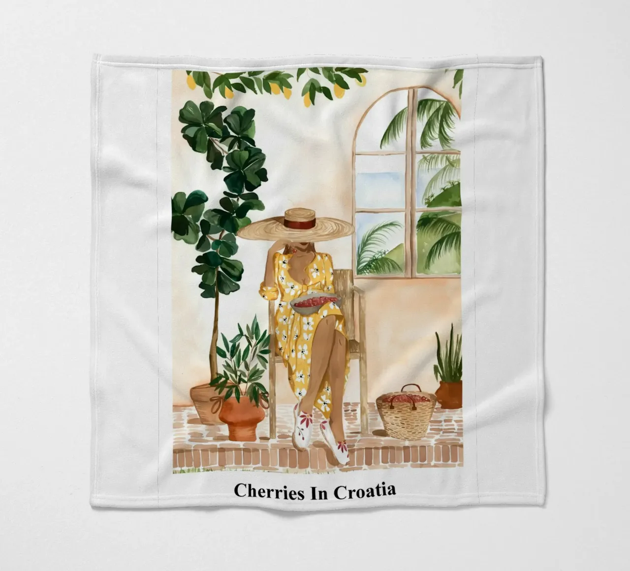 Ciliegie in Croazia coperta in pile da janna shop
