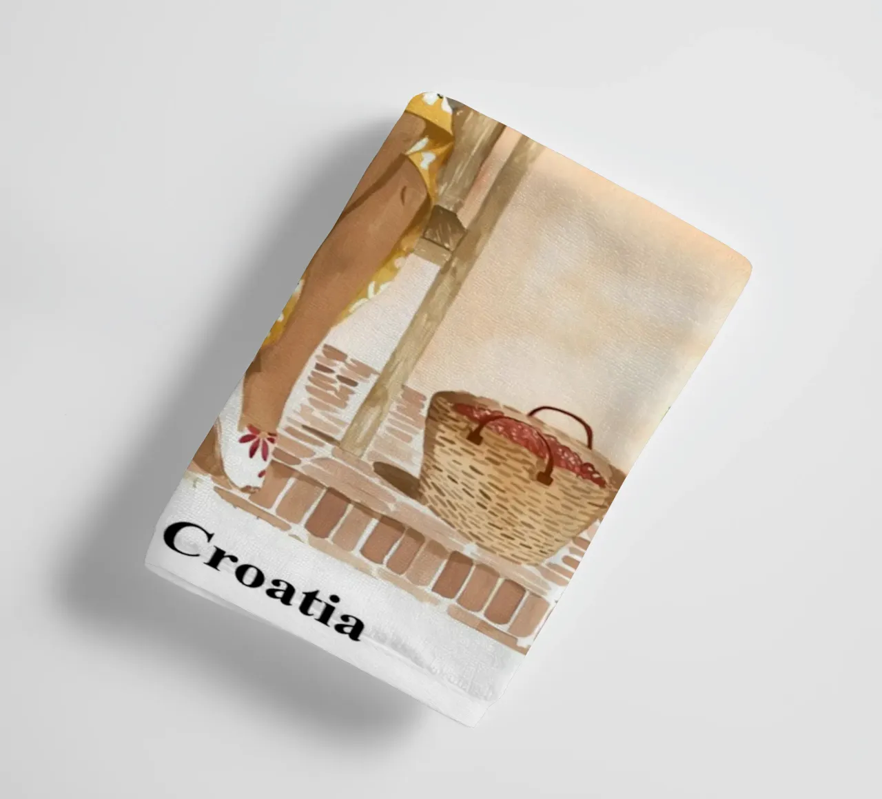 Ciliegie in Croazia asciugamano da bagno da janna shop