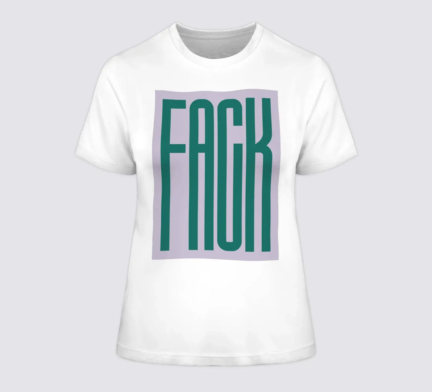 FACK t-shirt da donna da PurePeachStudio