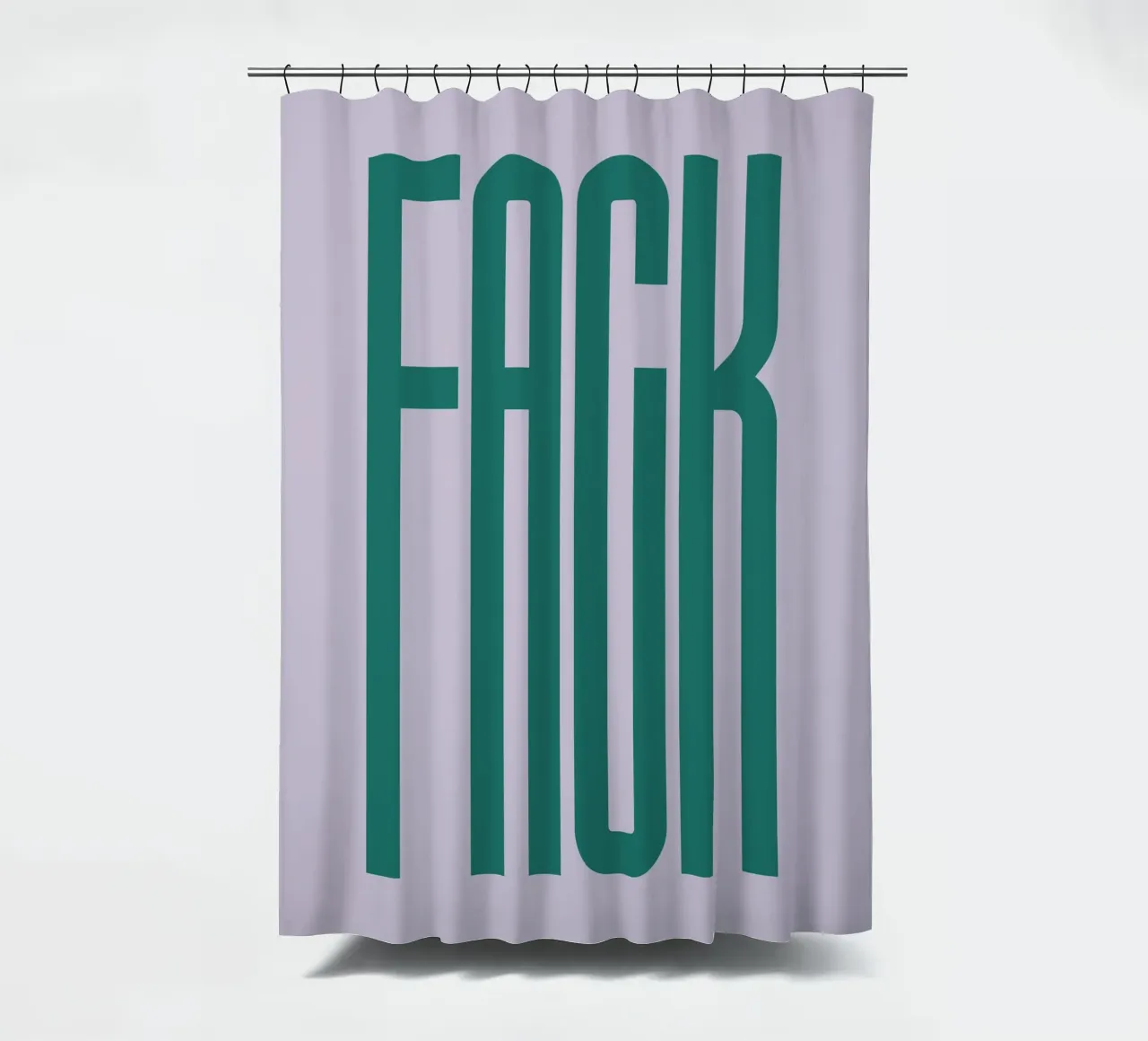 FACK douchegordijn van PurePeachStudio