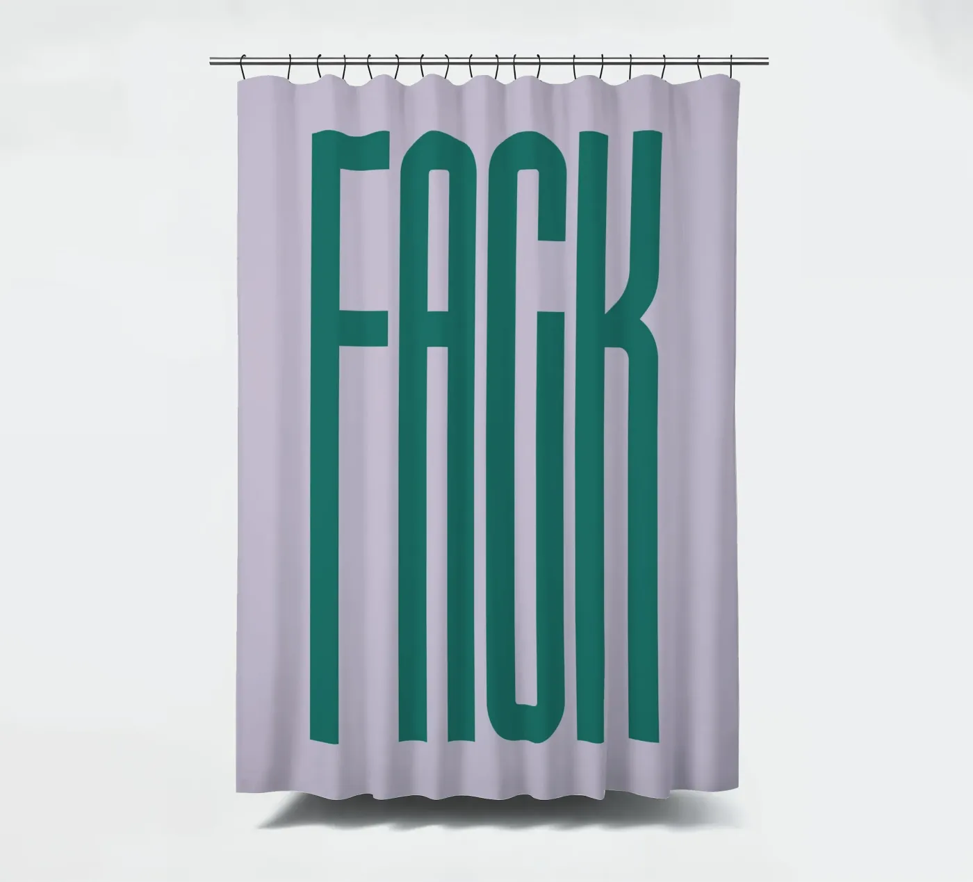 FACK Duschvorhang von PurePeachStudio
