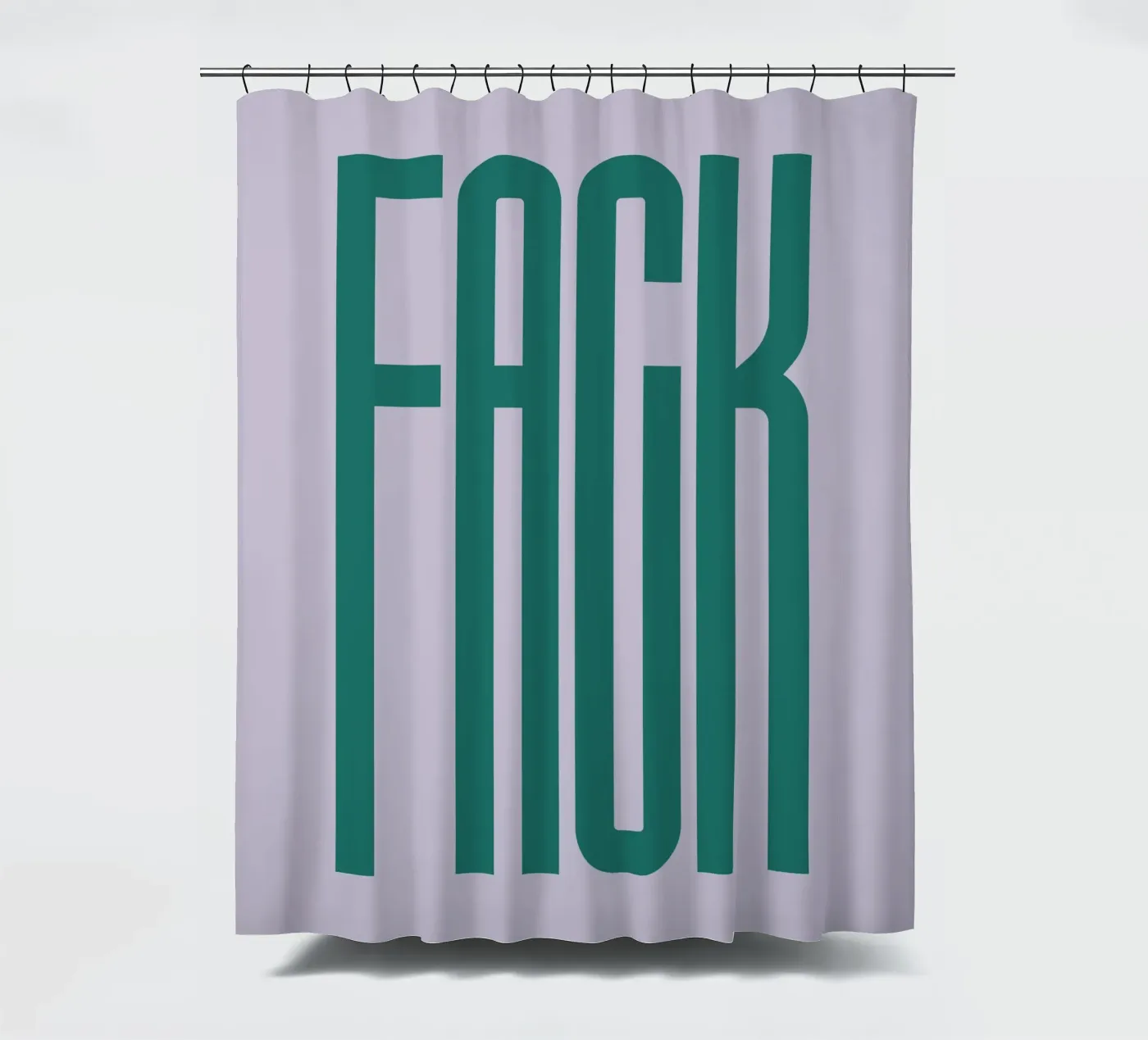 FACK Duschvorhang von PurePeachStudio