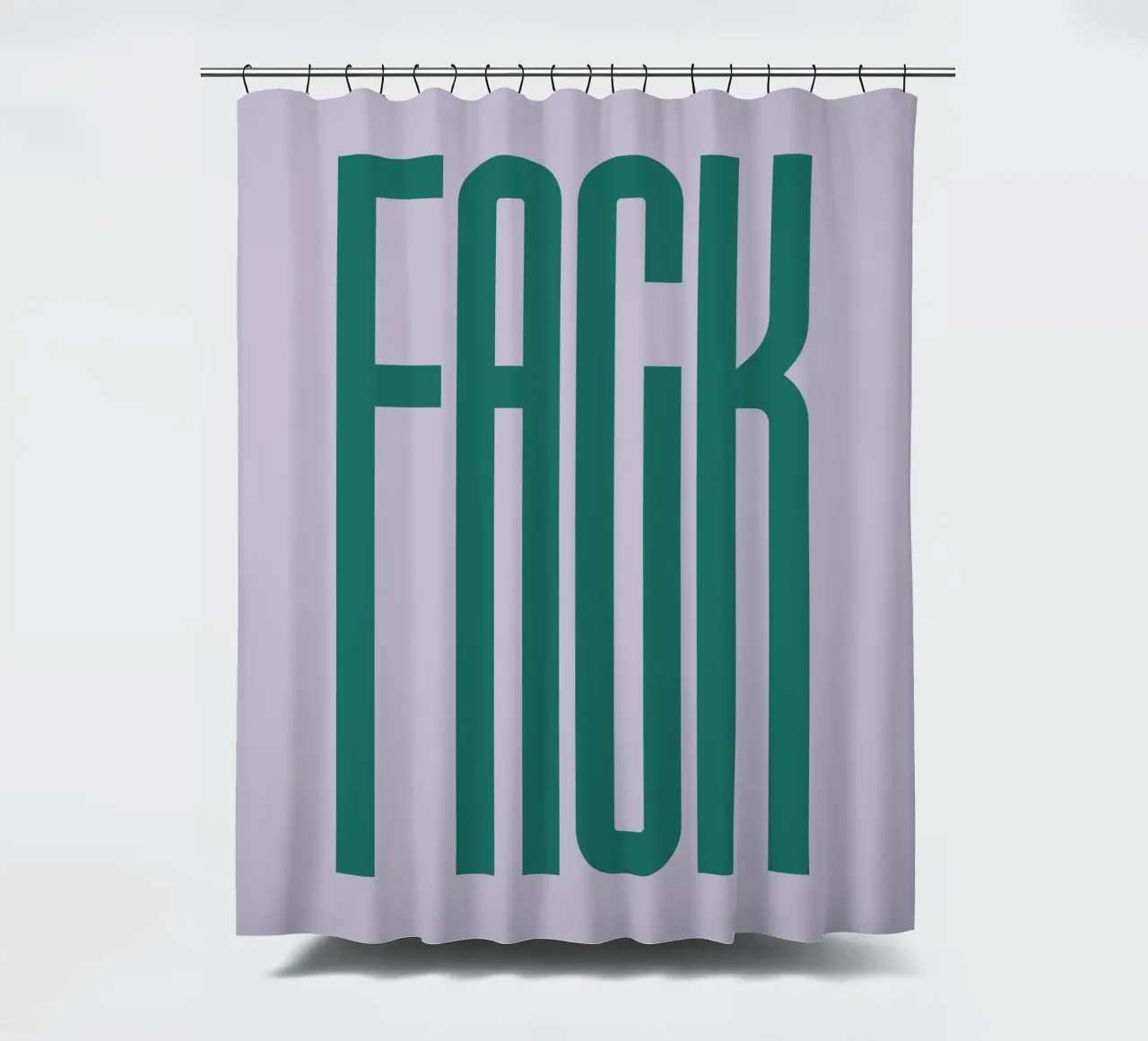 FACK douchegordijn van PurePeachStudio