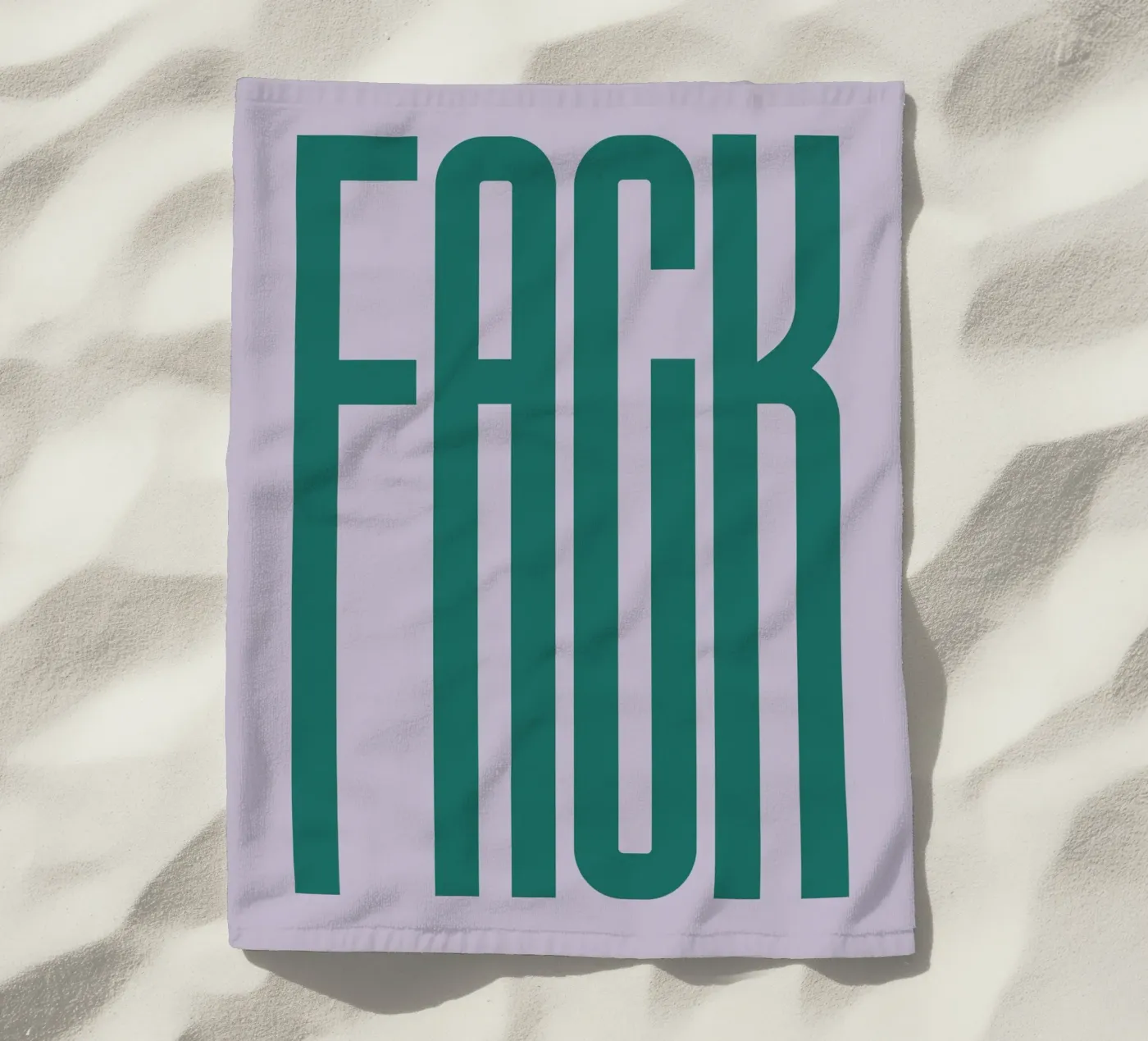FACK Strandtuch von PurePeachStudio